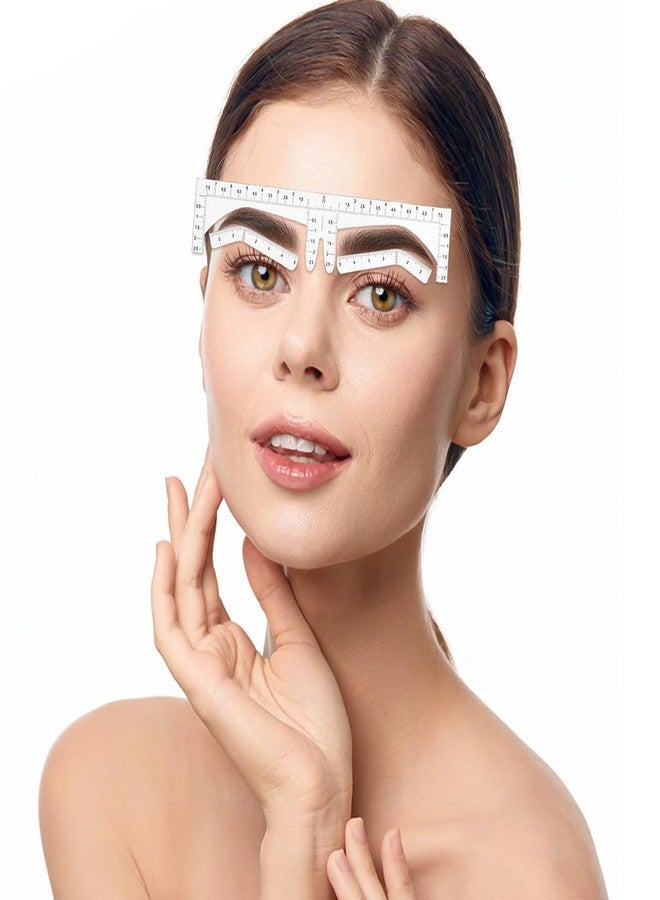 Guduling 60pcs Eyebrow Template, Eyebrow Stencil Kit for Women, Disposable Eyebrow Shaper Ruler for Older Women Eye Brow Stencil Stickers Guide, Templates for Beginners - Image 2